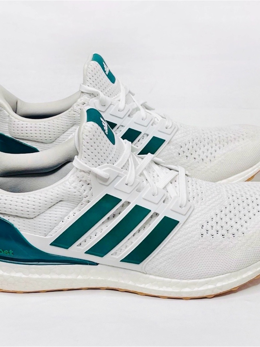 Adidas UltraBoost 1.0 Gum Pack White Collegiate Green Shoes-Mens 8 OR Womens 9 - Picture 4 of 7